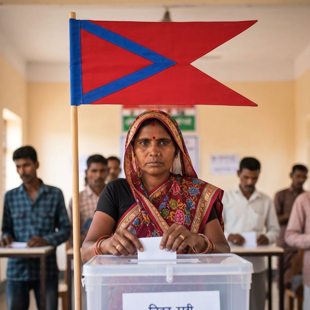 मतदान गर्दै